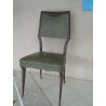 Sedia 2  poltroncine in faggio e similpelle vintage modernariato