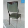 Sedia 2  poltroncine in faggio e similpelle vintage modernariato