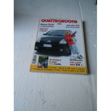 Rivista Quattroruote n° 576 ottobre 2003