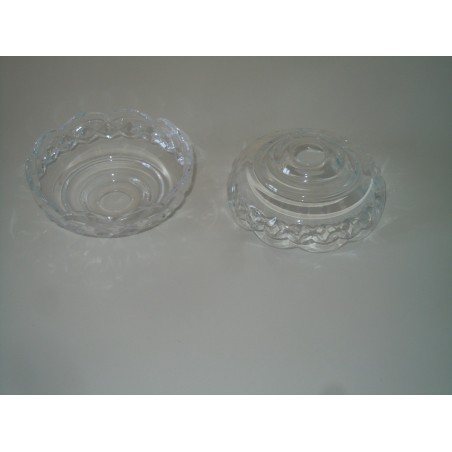Vecchie Bobeche tazza coppetta vetro per ricambio lampadario
