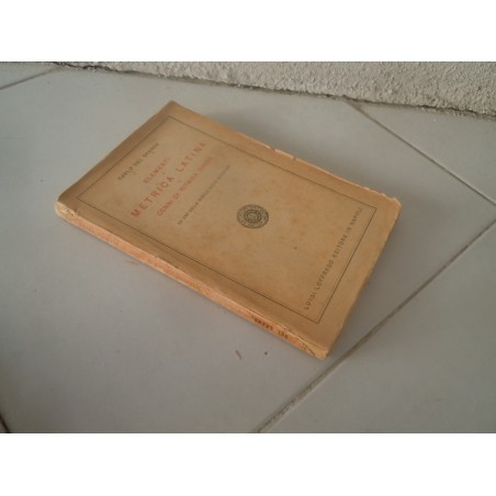 Carlo del Grande Elementi di metrica latina Luigi Loffredo editore 1936