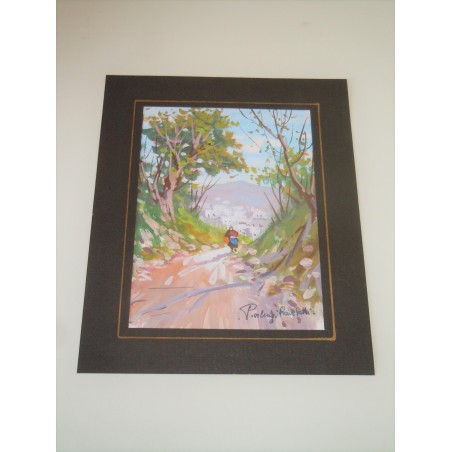 Quadro Tempera su cartoncino a firma Pierluigi Ronchetti