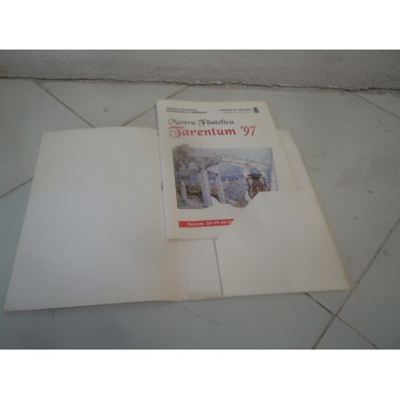 Deplians mostra filatelica Tarentum 97 circ numis filatel tarentino