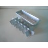 Vaschetta in alluminio contenitore per ghiaccio vintage modernariato