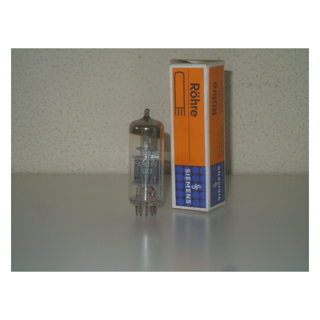 Valvola elettronica EABC 80 Siemens nuova tubo a vuoto