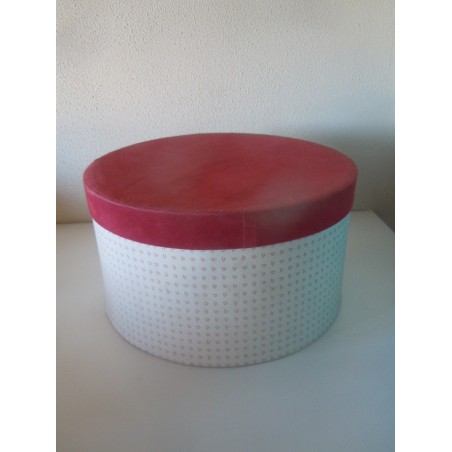 Cappelliera vecchia scatola rotonda in cartone