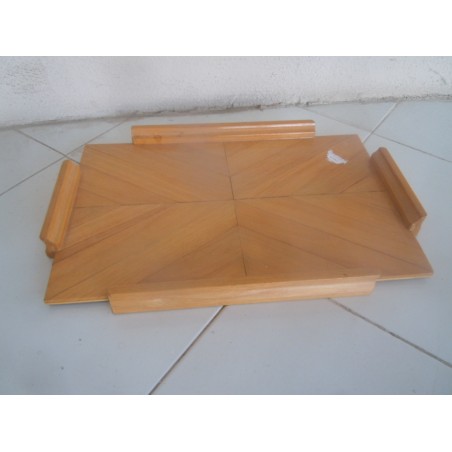 Vassoio vintage lavorato a spiga di pesce cm 47x32