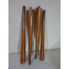 Vecchie gambe piedi di tavolo set 4 pezzi cm 70 antico restauro