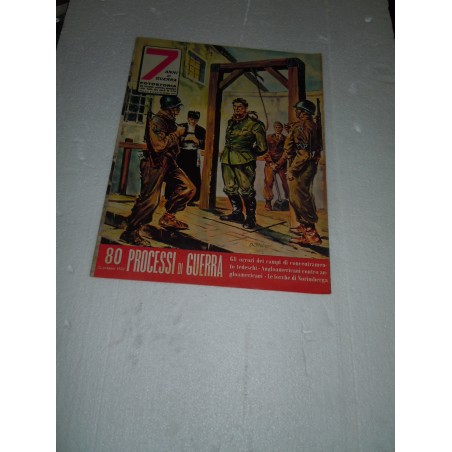 Rivista 7 anni di guerra fotostoria 1958 Processi di guerra