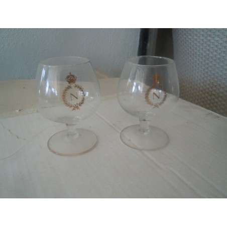 2 bicchieri pubblicitari Napolen cognac vintage