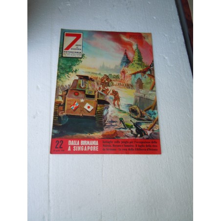 Rivista 7 anni di guerra fotostoria 1956 Dalla Birmania a Singapore