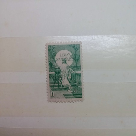 Erinnofilo chiudilettera Lega nazionale 1 centesimo