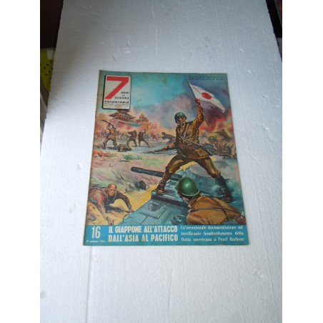 Rivista 7 anni di guerra fotostoria 1956 Il Giappone all'attacco dall'Asia al Pacifico