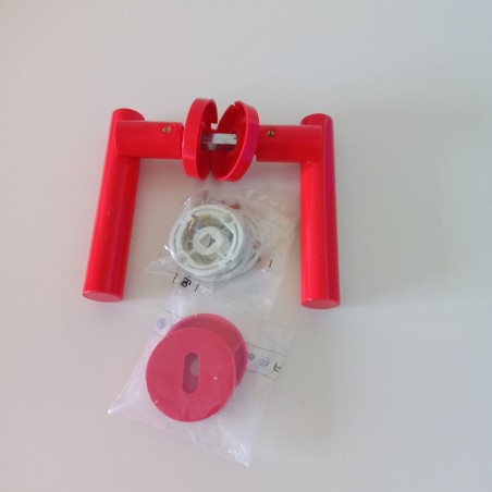 Coppia maniglie Forges in nylon rosse per porte interne