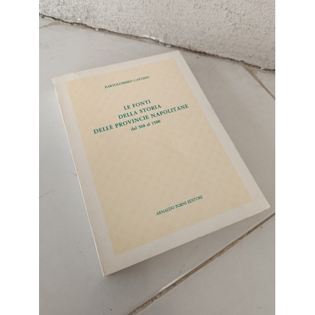 Bartolomeo Capasso Le fonti della storia delle province napoletane Forni