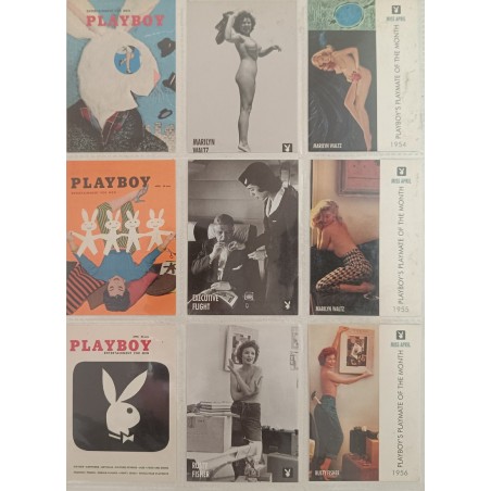Playboy Hot cards 9 carte erotismo pin up attrici
