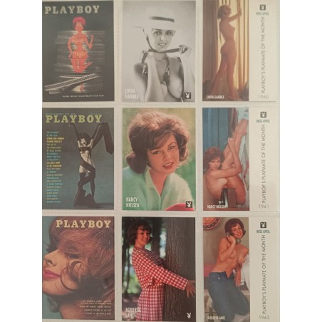 Playboy Hot cards 9 carte erotismo pin up attrici
