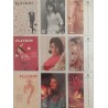 Playboy Hot cards 9 carte erotismo pin up attrici