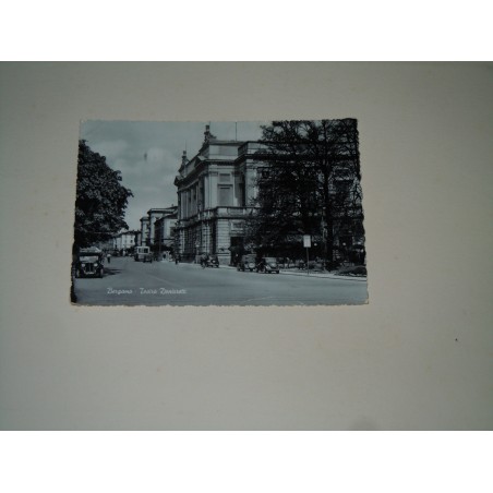 Cartolina Bergamo teatro Donizzetti viaggiata