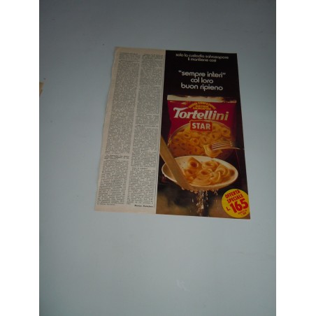 Pubblicità advertising Tortellini Star alimentari