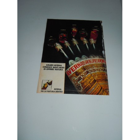 Pubblicità advertising Amaro Averna ha la natura dentro