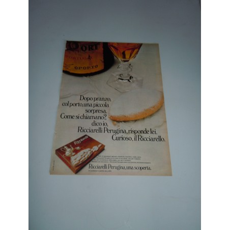 Pubblicità advertising Ricciarelli Perugina