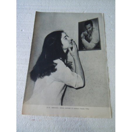 Ritaglio clipping Claudio Villa il reuccio sugli altari