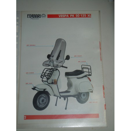 Advertising pubblicità Cosa Piaggio 125 150 200 cc. accessori Fabbri Bologna