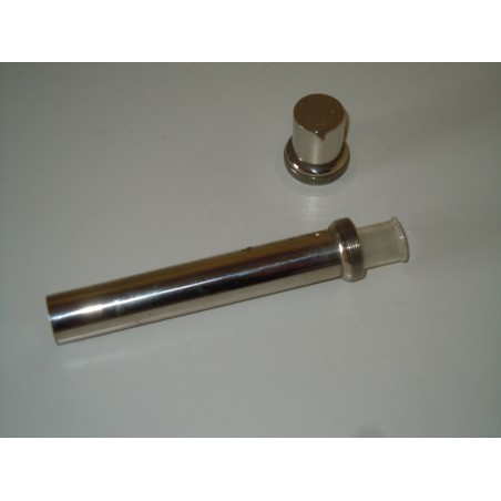 Antichi strumenti di medicina porta provette in metallo