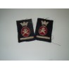 Fregio marina militare coppia cannonieri lana e canuttiglia con corona