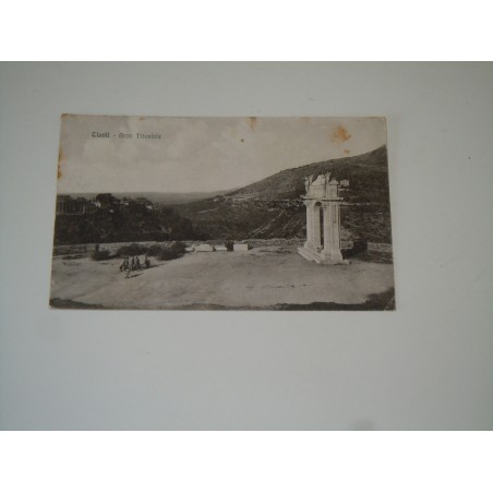 Cartolina tivoli arco trionfale viaggiata 1928
