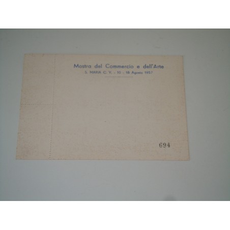 Cartolina s maria capua vetere caserta mostra del commercio e arte 1957