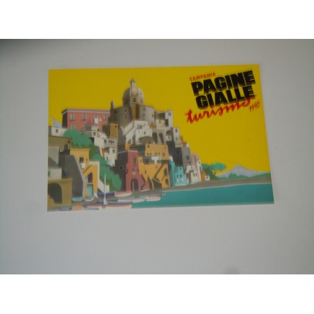 Cartolina seat pagine gialle turismo 1990 Campania l'Isola di Procida il vesuvio