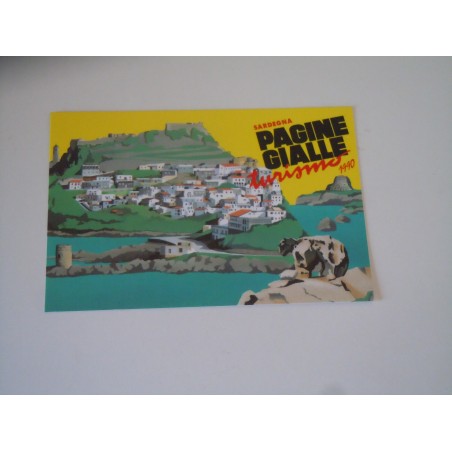 Cartolina seat pagine gialle turismo 1990 Sardegna Castelsardo Capo D'Orso