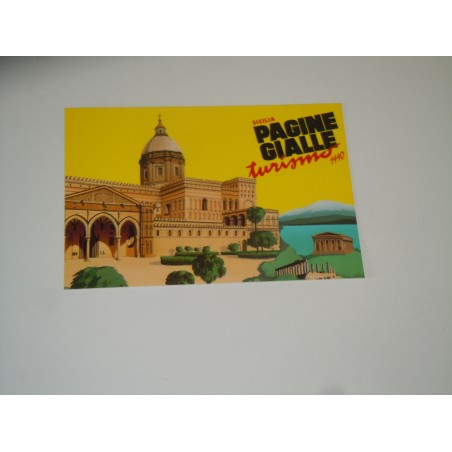 Cartolina seat pagine gialle turismo 1990 Sicilia  Palermo Agrigento