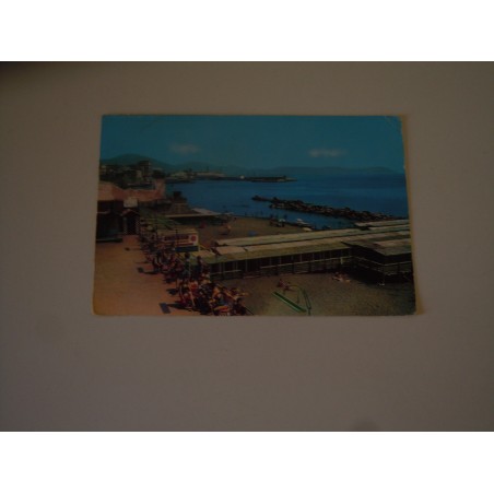 Cartolina Portici Napoli Bagni Aurora e lido Dorato viaggiata