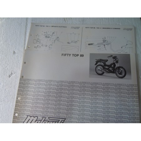 Manuale scheda tecnica catalogo dei ricambi malaguti fifty top 89