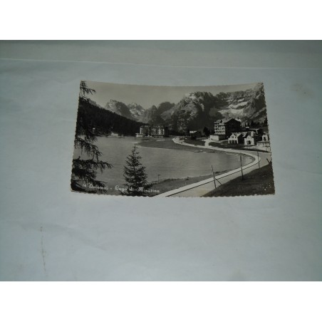 Cartolina Dolomiti Belluno lago di Misurina viaggiata