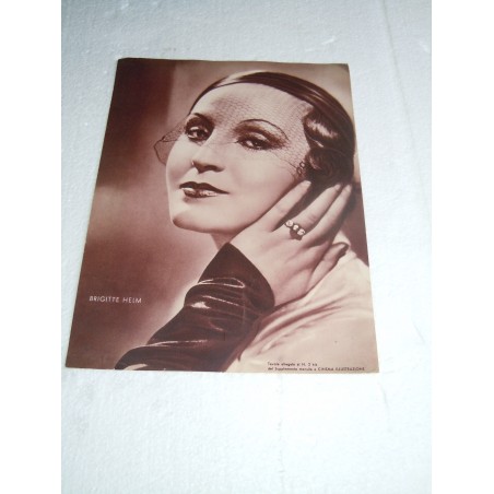Brigitte Helm attrice tavola allegata a cinema illustrazione 2 bis