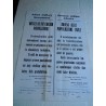 Manifesto Proclamo Allied military copia riproduzione cm 50x35