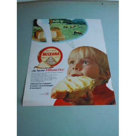 Pubblicità advertising crema di formaggio Milkana
