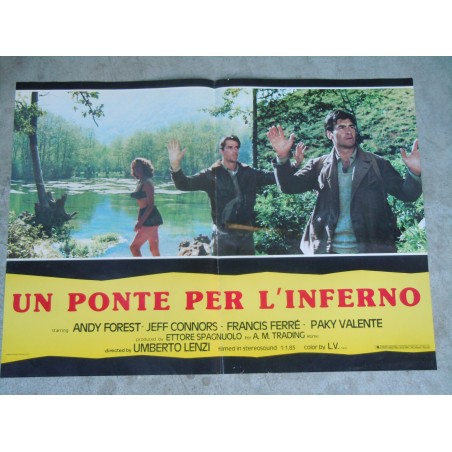 Manifesto cinema Un ponte per l'inferno 1987
