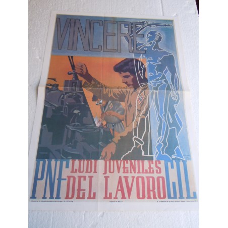 Manifesto Ludi juveniles fascismo copia riproduzione