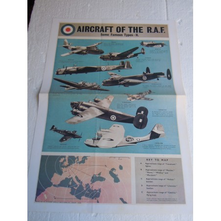 Manifesto Aircraft of the R.A.F. propaganda copia riproduzione