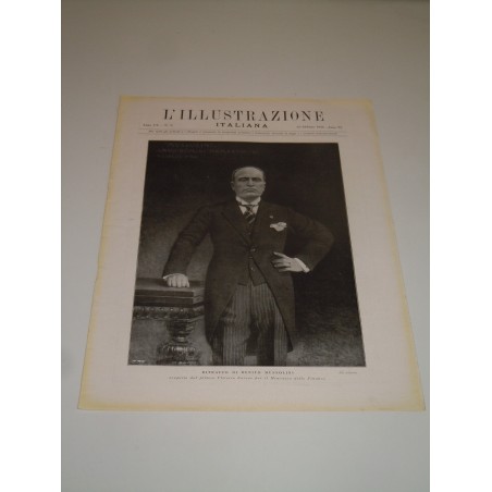 Benito Mussolini ritratto dall illustrazione italiana 1928 fascismo