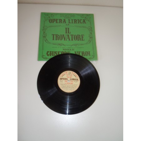 Disco Lp 78' il trovatore Verdi opera lirica n 6 edizioni paoline