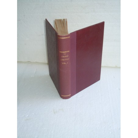 De Sanctis Storia della letteratura italiana vol. I Barion 1934