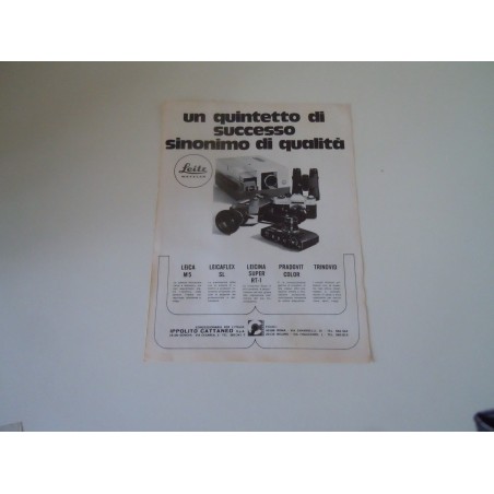 Pubblicità advertising Leitz apparecchi macchine fotografiche