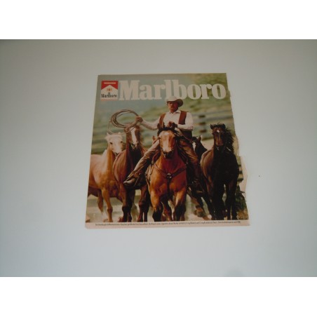 Pubblicità advertising sigarette Marlboro tabacco