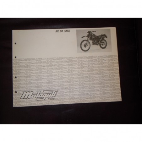 Manuale scheda tecnica catalogo dei ricambi malaguti JX 91 MIX
